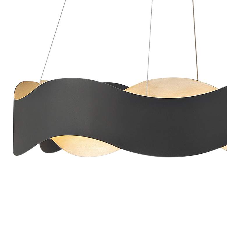 Image 2 Eurofase Vaughan 24" Wide Black and Silver Modern LED Chandelier more views