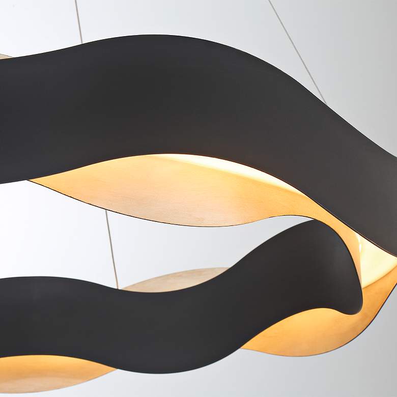 Image 3 Eurofase Vaughan 24" Wide Black and Silver Modern LED Chandelier more views