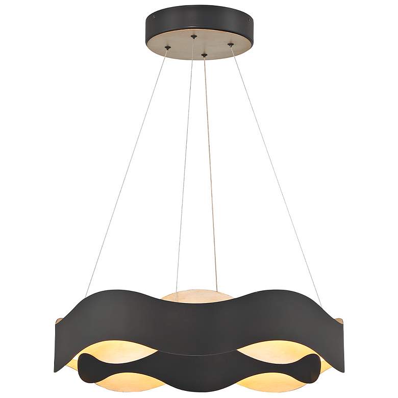 Image 4 Eurofase Vaughan 24" Wide Black and Silver Modern LED Chandelier more views