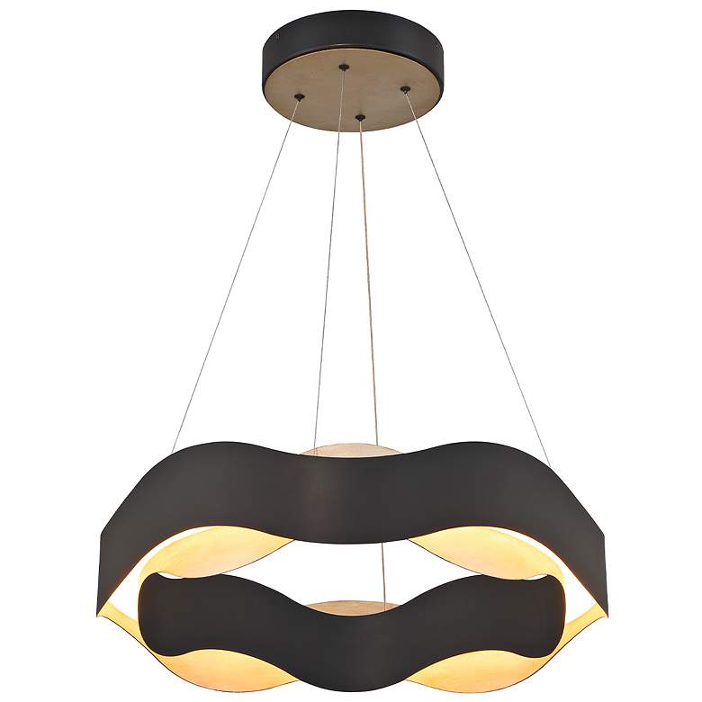 Image 5 Eurofase Vaughan 24" Wide Black and Silver Modern LED Chandelier more views