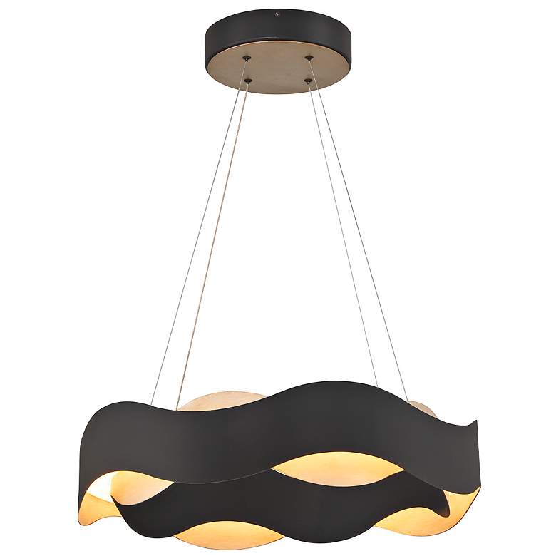 Image 6 Eurofase Vaughan 24" Wide Black and Silver Modern LED Chandelier more views