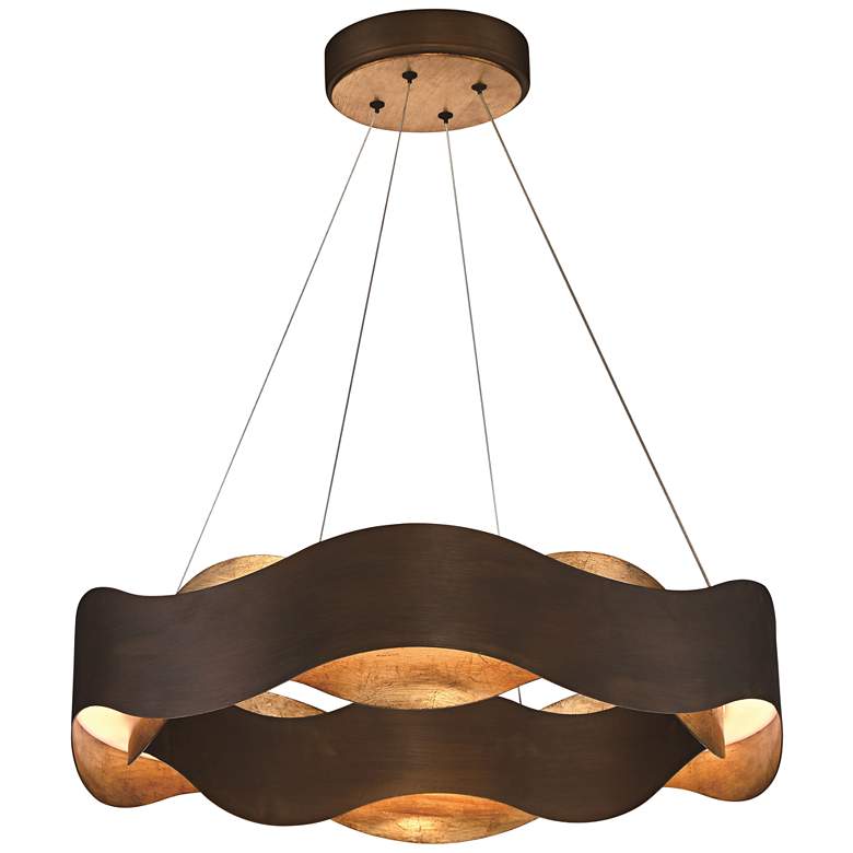 Image 2 Eurofase Vaughan 24 inch Wide Bronze LED Pendant Light