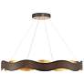 1_Eurofase Vaughan 46" Wide Bronze and Gold LED Chandelier