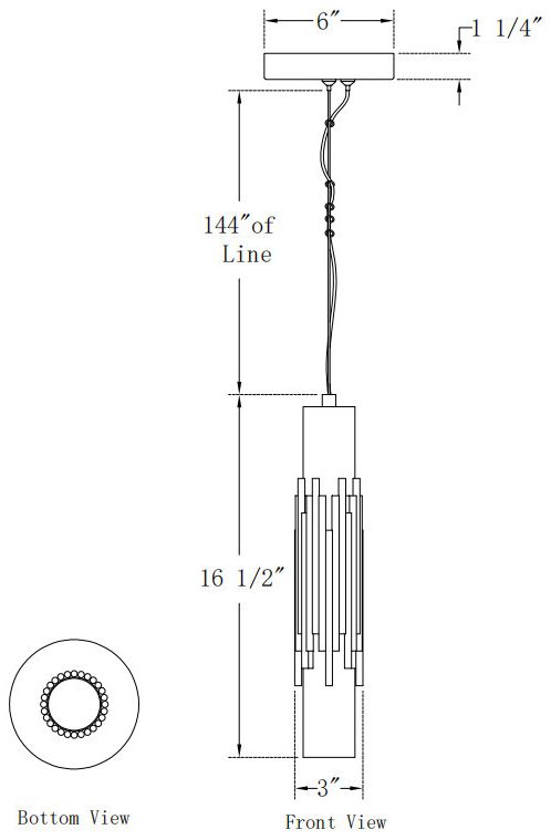 Image 5 Eurofase Venna 17" Integrated LED Pendant in Urban Bronze more views