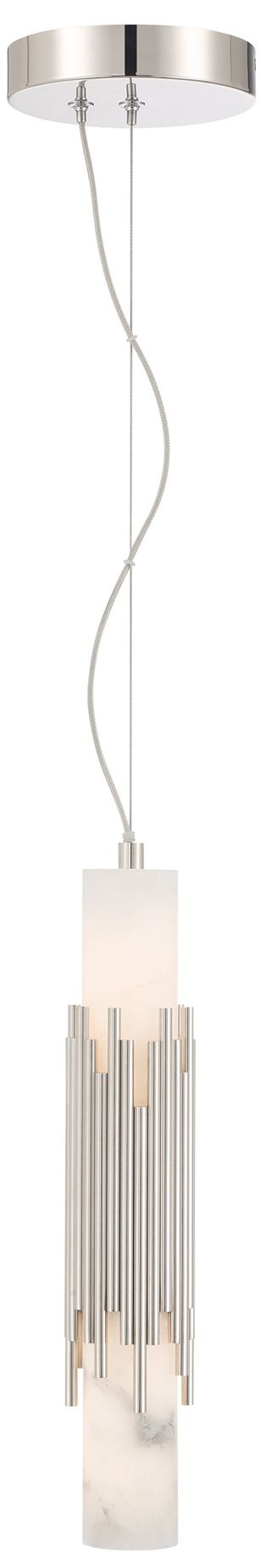 Eurofase Venna 17" Modern LED Pendant in Polished Nickel