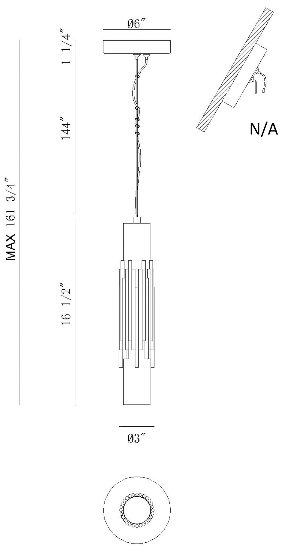 Image 7 Eurofase Venna 17" Modern LED Pendant in Polished Nickel more views