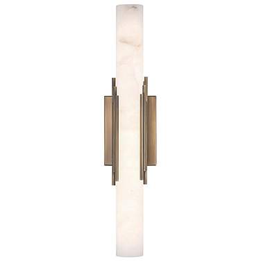Eurofase Venna 22 inch LED Wall Sconce, Antique Brass and Alabaster
