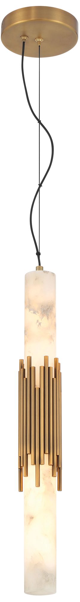 Image 2 Eurofase Venna 23" Integrated LED Pendant Light in Antique Brass more views