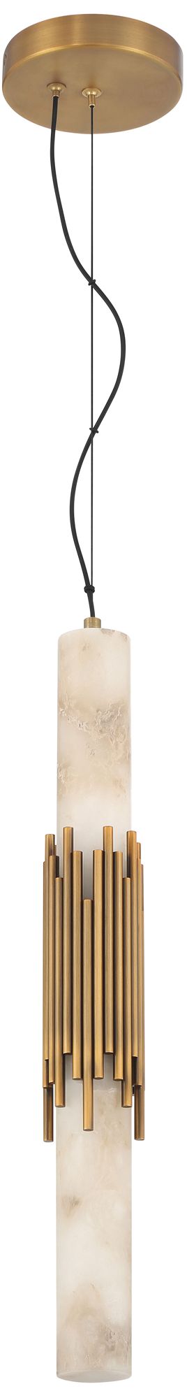 Image 4 Eurofase Venna 23" Integrated LED Pendant Light in Antique Brass more views