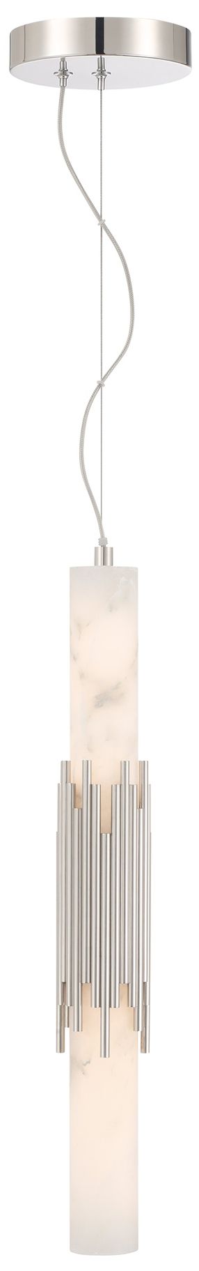 Eurofase Venna 23" Modern LED Pendant in Polished Nickel