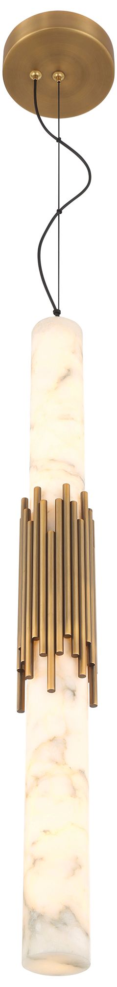 Image 3 Eurofase Venna 29" Integrated LED Pendant in Antique Brass more views