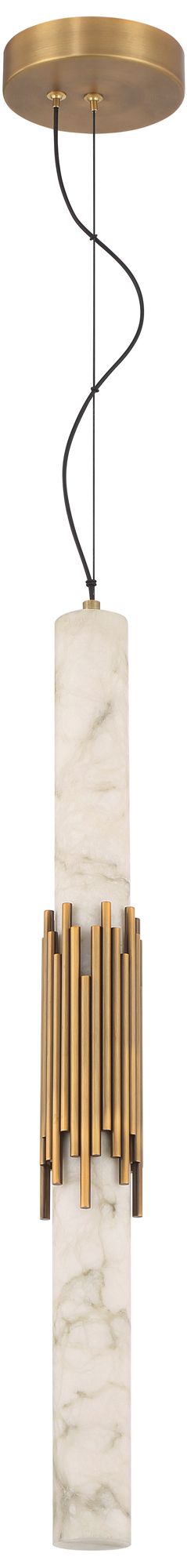 Image 4 Eurofase Venna 29" Integrated LED Pendant in Antique Brass more views