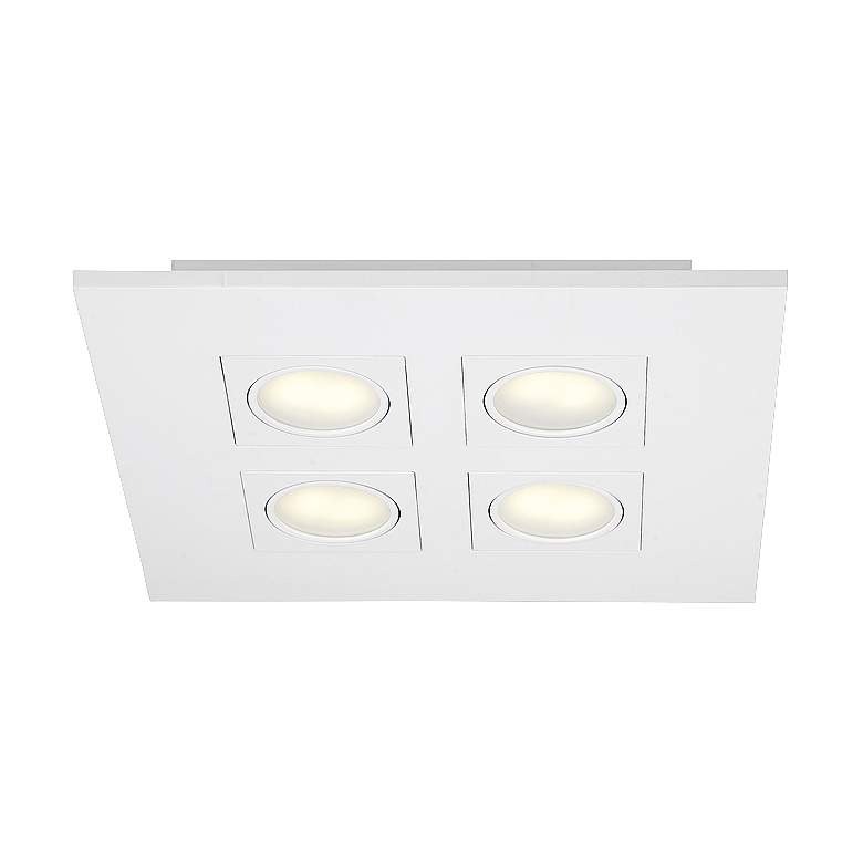 Image 2 Eurofase Venue 14 1/2" Square White 4-LED Ceiling Light