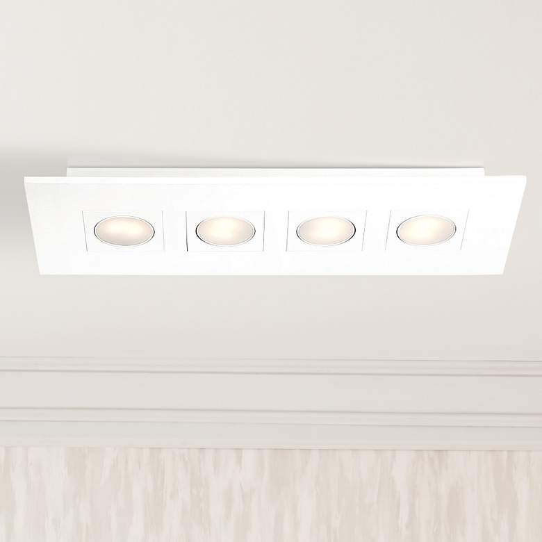 Image 1 Eurofase Venue 24 3/4" Wide White 4-LED Ceiling Light