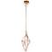 Eurofase Verdino Asymmetric 9" Wide Gold LED Mini Pendant
