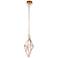 Eurofase Verdino Asymmetric 9" Wide Gold LED Mini Pendant