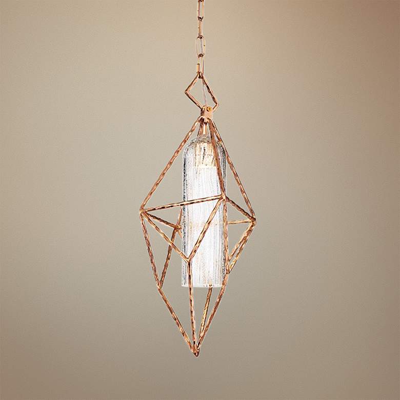 Image 1 Eurofase Verdino Asymmetric 9 inch Wide Gold LED Mini Pendant