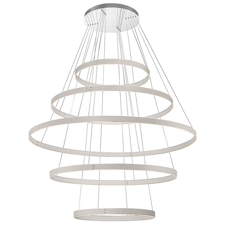 Image 1 Eurofase Verdura 2 In. x 14 In. Integrated LED Chandelier in Gray