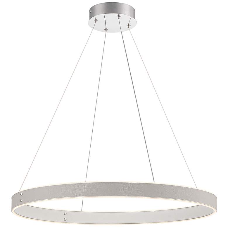 Image 1 Eurofase Verdura 2 In. x 28.5 In. Integrated LED Chandelier in Gray