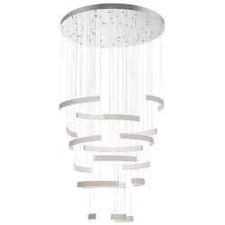 Eurofase Verdura 2 In. x 40.75 In. Integrated LED Chandelier in Grey