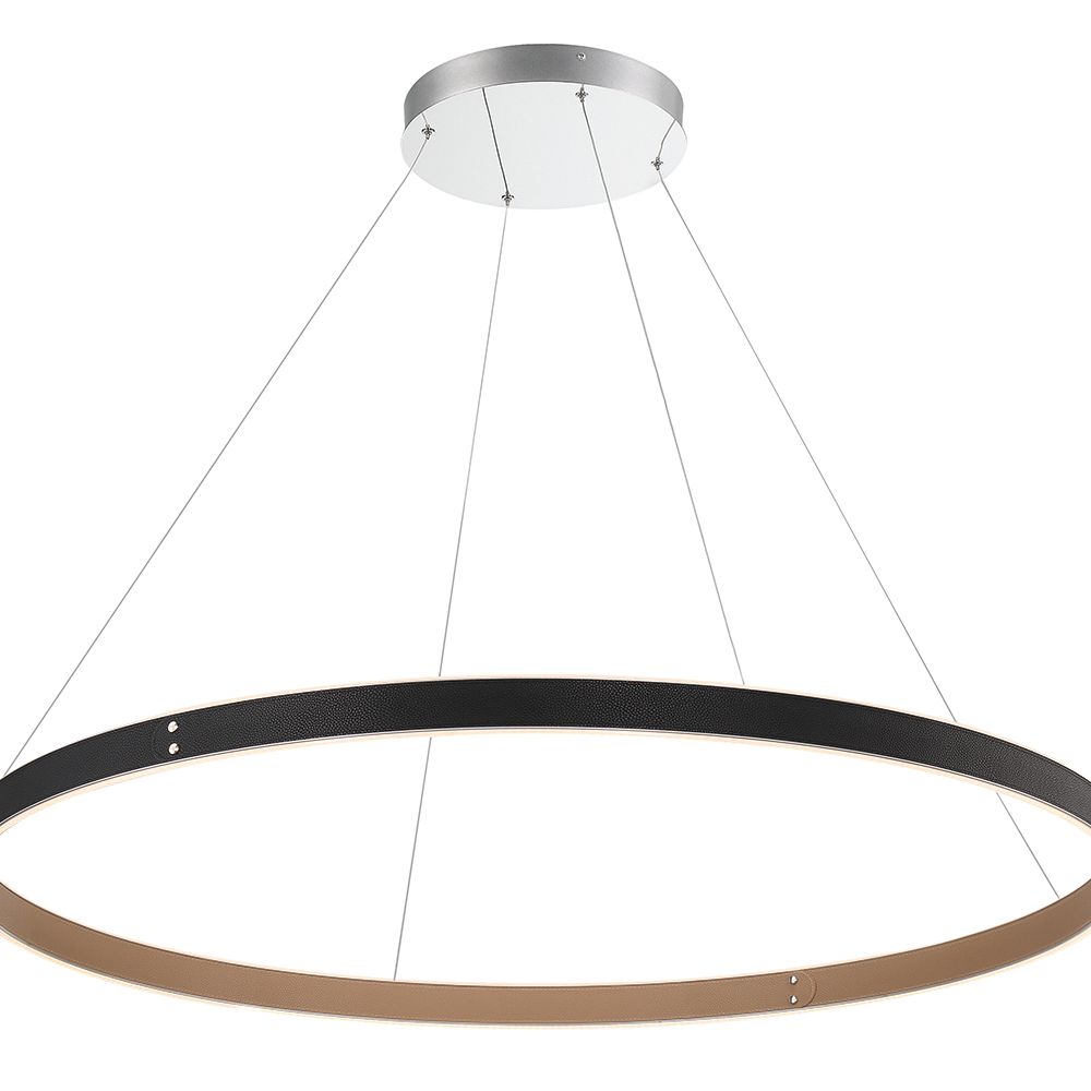 Image 2 Eurofase Verdura 2 In. x 45.25 In. Integrated LED Chandelier in Black more views