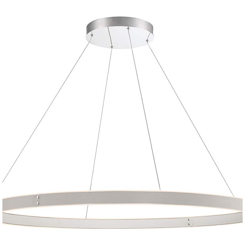 Image 1 Eurofase Verdura 2 In. x 45.25 In. Integrated LED Chandelier in Gray