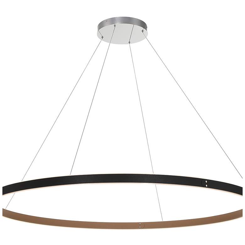 Image 1 Eurofase Verdura 2 In. x 60 In. Integrated LED Chandelier in Black