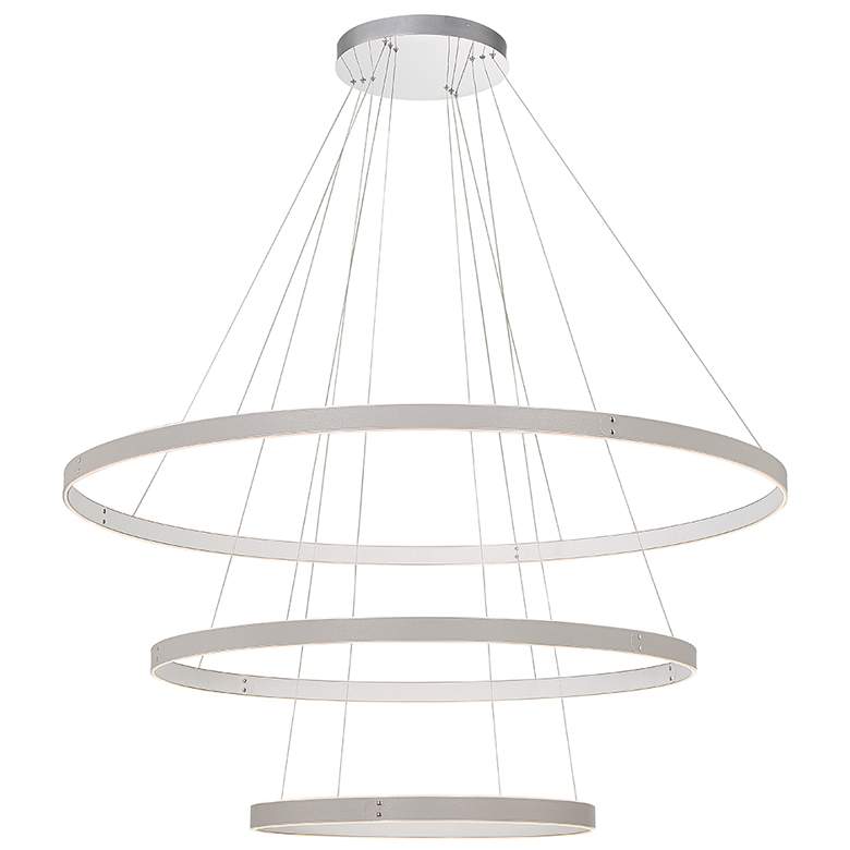 Image 1 Eurofase Verdura 2 In. x 60 In. Integrated LED Chandelier in Gray