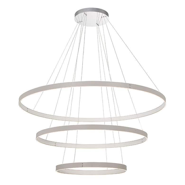 Image 2 Eurofase Verdura 2 In. x 60 In. Integrated LED Chandelier in Gray more views