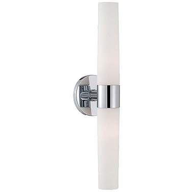 EUROFASE VESPER 2LT WALL SCONCE CHR  WHT