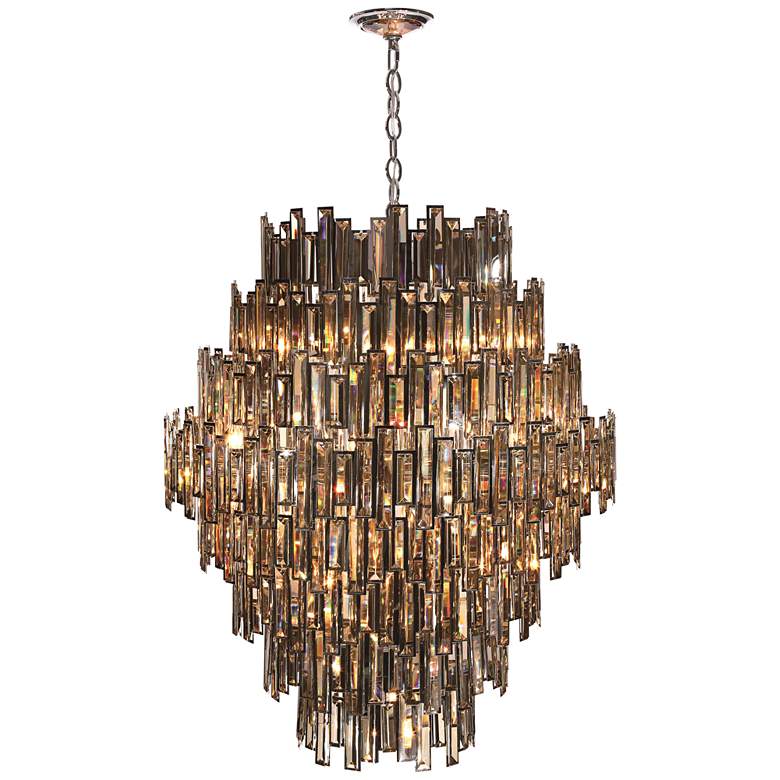 Image 2 Eurofase Vienna 39 1/2 inch Wide Champagne Crystal Chandelier