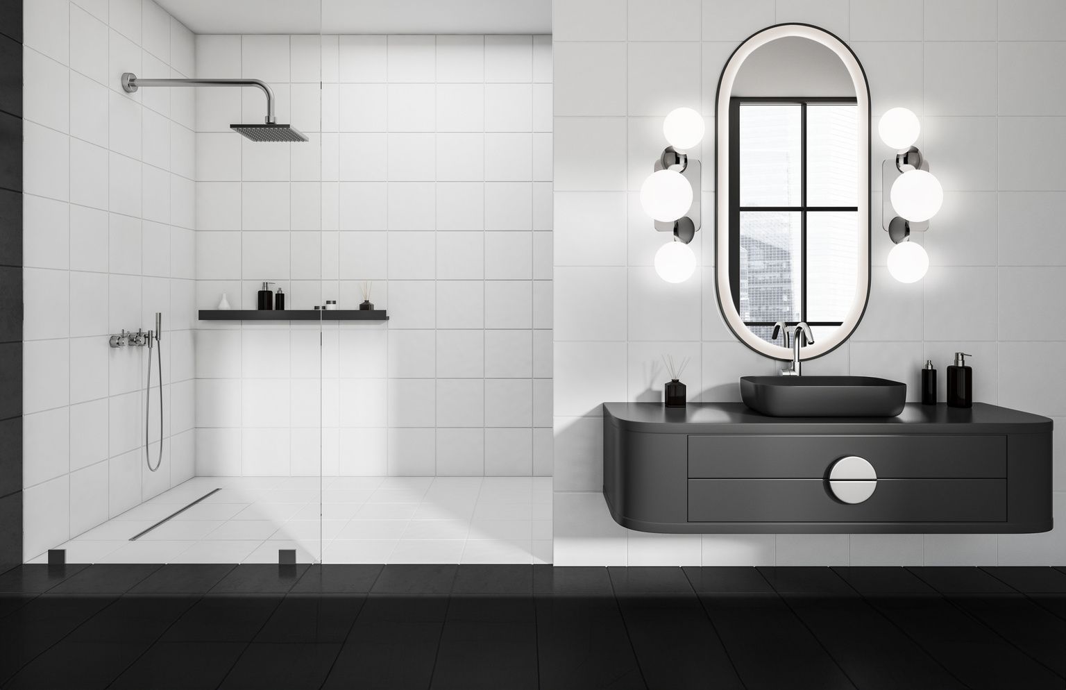 Image 2 Eurofase Vine  3-Light LED Vanity Bath Light, Polished Nickel, Opal Glass more views