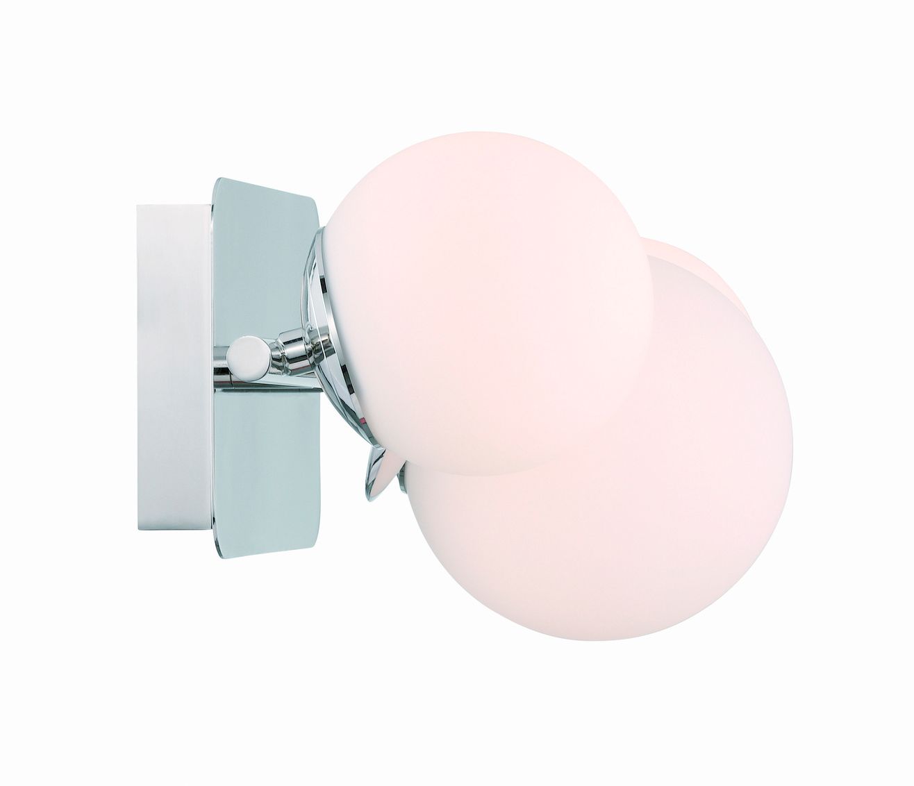 Image 3 Eurofase Vine  3-Light LED Vanity Bath Light, Polished Nickel, Opal Glass more views