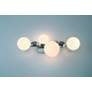 2_Eurofase Vine  4-Light LED Vanity Bath Light, Polished Nickel, Opal Glass more views
