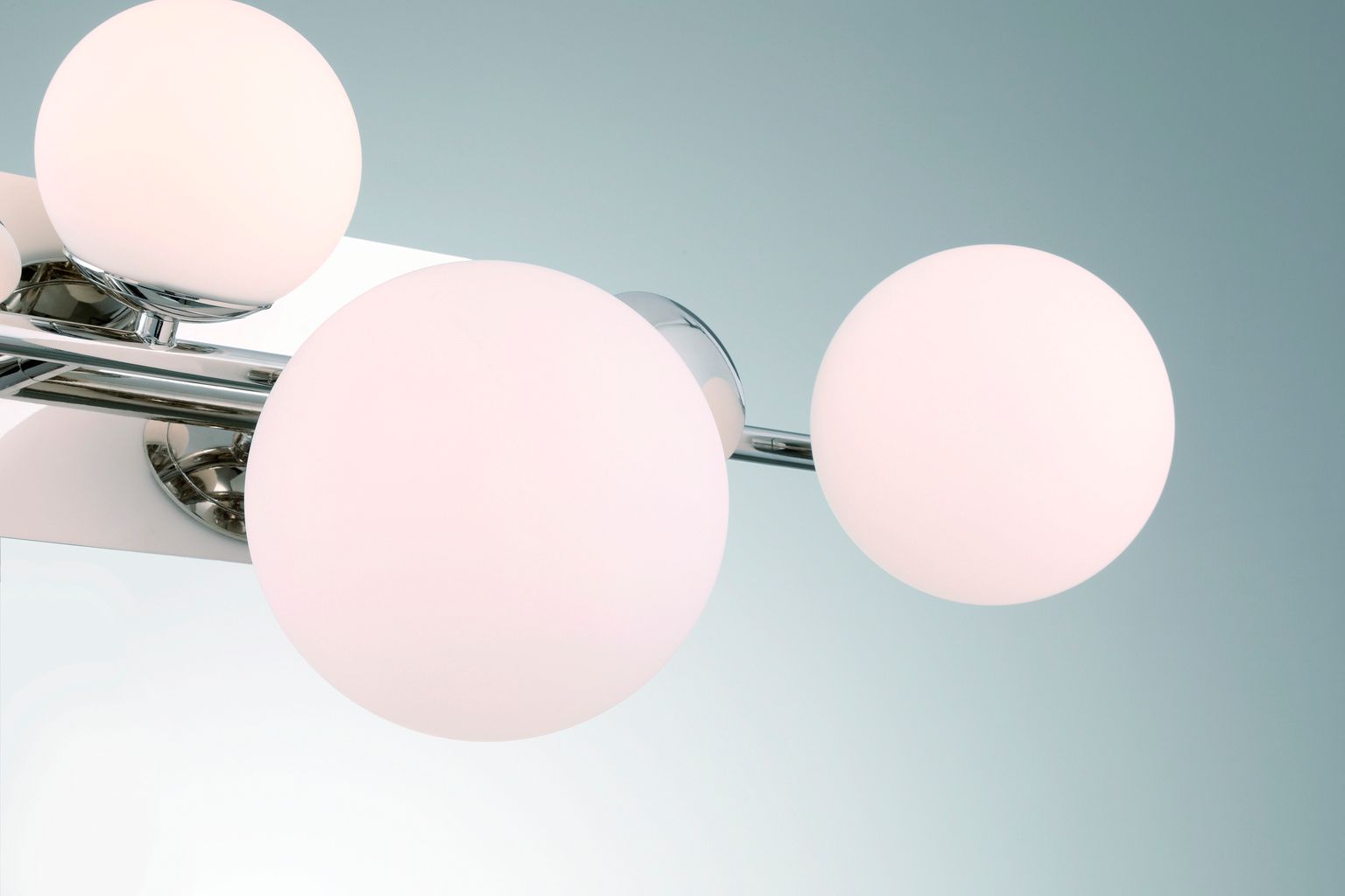 Image 3 Eurofase Vine  4-Light LED Vanity Bath Light, Polished Nickel, Opal Glass more views