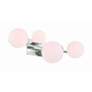 4_Eurofase Vine  4-Light LED Vanity Bath Light, Polished Nickel, Opal Glass more views