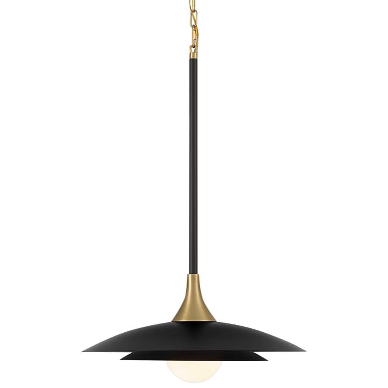 Image 3 Eurofase Welsh 18 inch Wide Matte Black LED Pendant Light