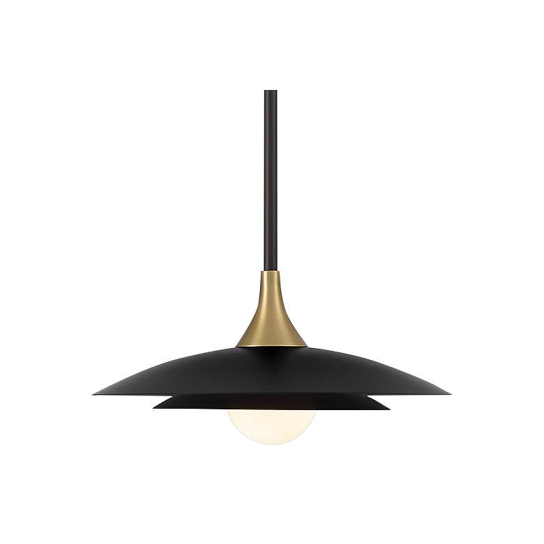 Image 4 Eurofase Welsh 18" Wide Matte Black LED Pendant Light more views