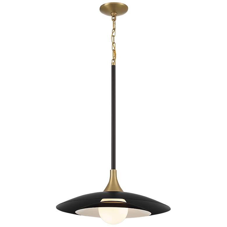 Image 7 Eurofase Welsh 18" Wide Matte Black LED Pendant Light more views