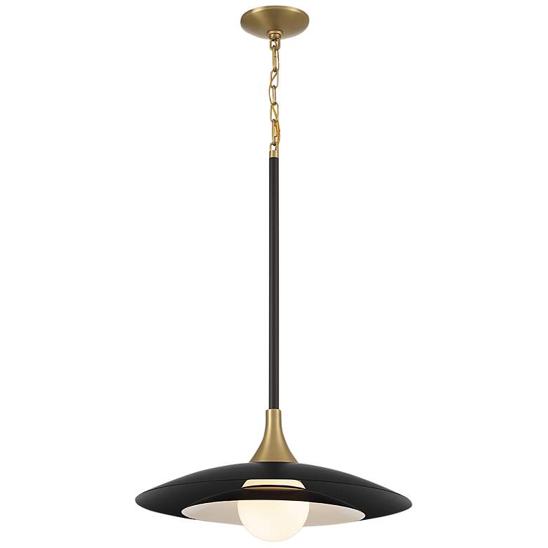 Image 7 Eurofase Welsh 18 inch Wide Matte Black LED Pendant Light more views