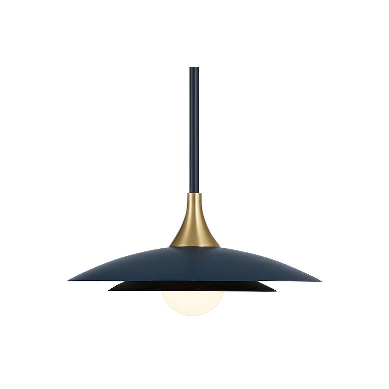 Image 2 Eurofase Welsh 18" Wide Matte Blue LED Pendant Light more views