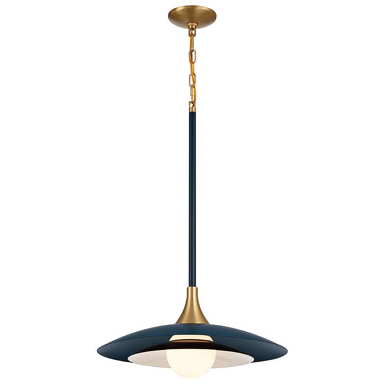 Image 5 Eurofase Welsh 18" Wide Matte Blue LED Pendant Light more views