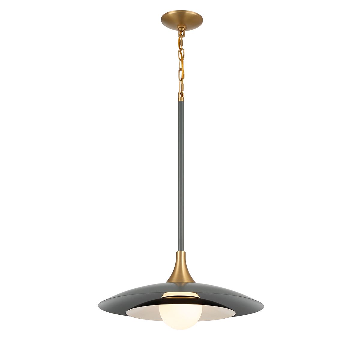 Image 4 Eurofase Welsh 18" Wide Matte Gray LED Pendant Light more views