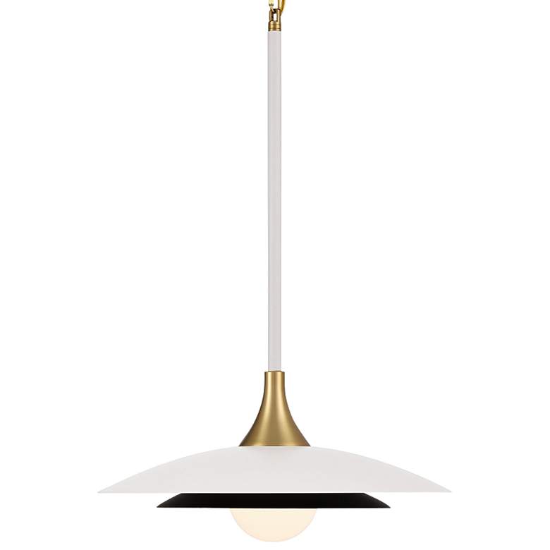 Image 1 Eurofase Welsh 18" Wide Matte White LED Pendant Light