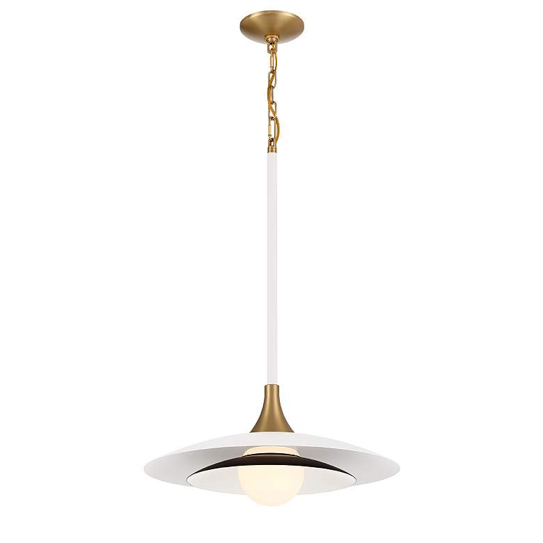 Image 4 Eurofase Welsh 18" Wide Matte White LED Pendant Light more views