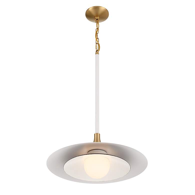 Image 5 Eurofase Welsh 18" Wide Matte White LED Pendant Light more views