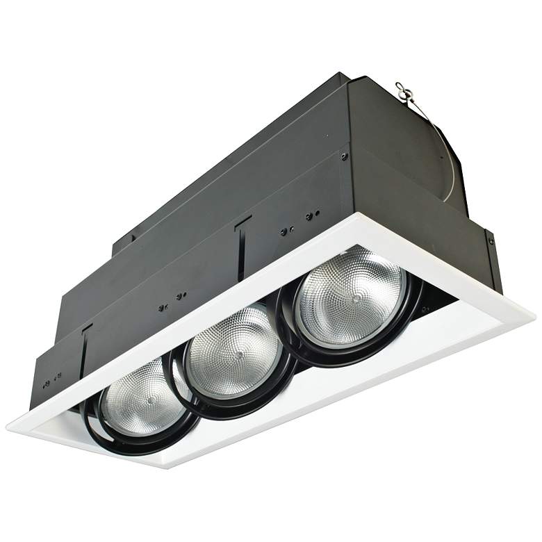 Image 1 Eurofase White/Black Triple Par 20 Recessed Light