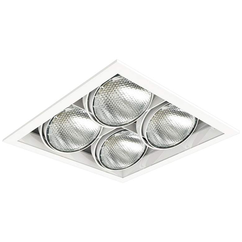 Image 1 Eurofase White Square Quad Par 20 Recessed Light