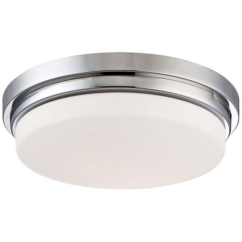 Image 1 Eurofase Wilson 12 3/4" Wide Chrome LED Ceiling Light