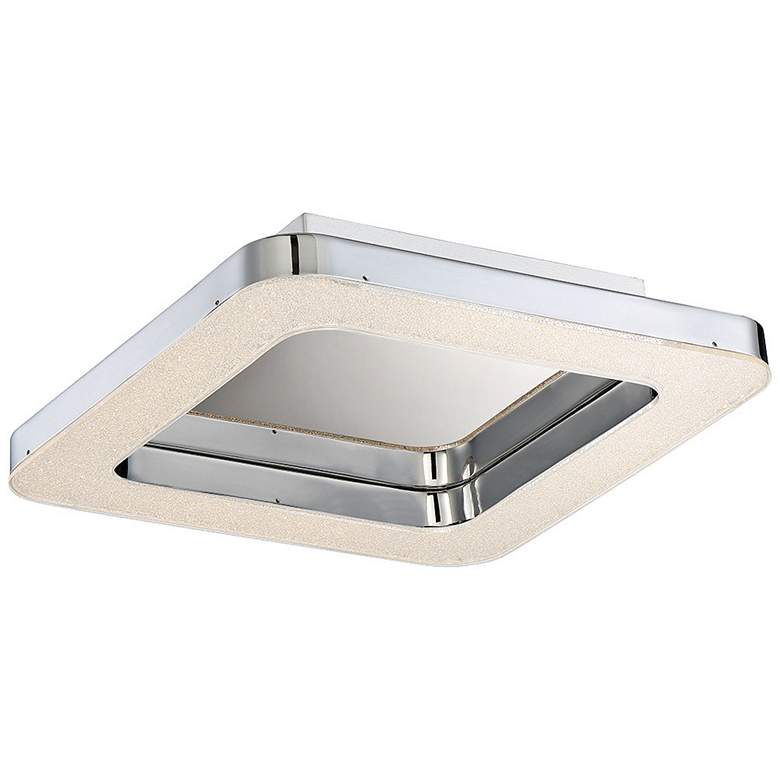 Image 1 Eurofase Zatina 18 inch Wide Chrome LED Ceiling Light